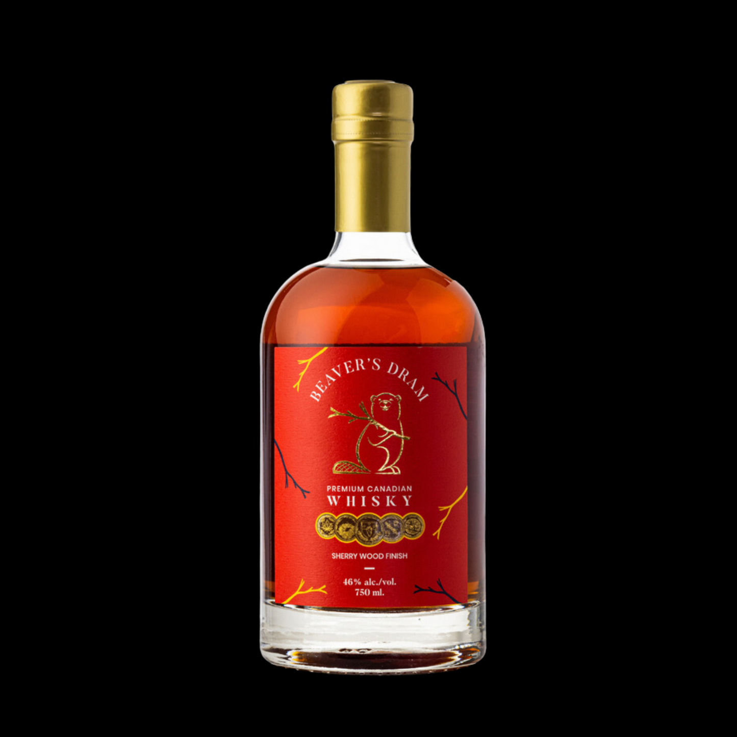 BEAVER'S DRAM - PREMIUM CANADIAN WHISKY - SHERRY WOOD FINISH