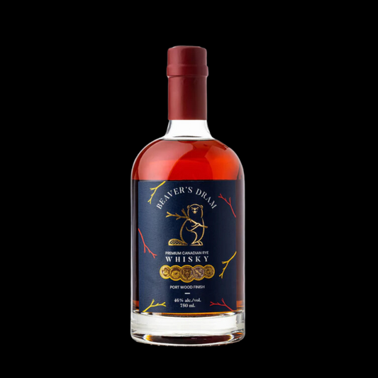 BEAVER'S DRAM - | PREMIUM CANADIAN RYE - PORT WOOD FINISH